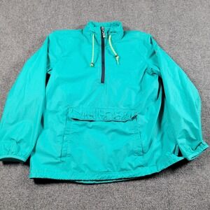 Merrell Jacket Womens Small Teal Half Zip Anorak Pullover Windbreaker Hiking